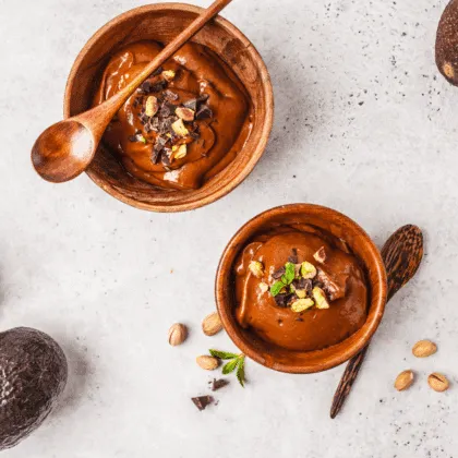 Mousse sorpresa de chocolate